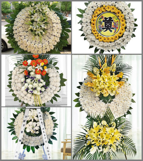 广东梅州市五华县河东镇油新村花圈速递